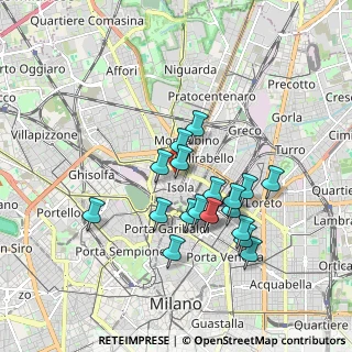 Mappa Via Lario angolo via Francesco Arese, 20124 Milano MI, Italia (1.59526)