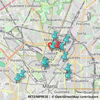 Mappa Via Lario angolo via Francesco Arese, 20124 Milano MI, Italia (1.81917)