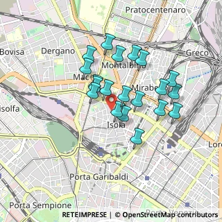 Mappa Via Lario angolo via Francesco Arese, 20124 Milano MI, Italia (0.7295)