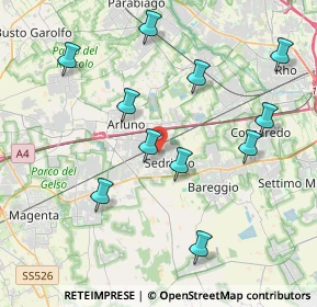Mappa Via Don Lorenzo Milani, 20018 Sedriano MI, Italia (4.13455)