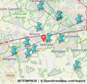 Mappa Via Don Lorenzo Milani, 20018 Sedriano MI, Italia (4.26)