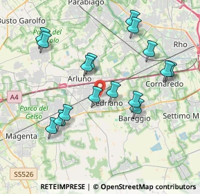 Mappa Via Don Lorenzo Milani, 20018 Sedriano MI, Italia (3.86813)