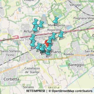 Mappa Via Don Lorenzo Milani, 20018 Sedriano MI, Italia (1.174)