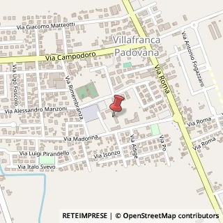 Mappa Via del Santuario, 24, 35010 Villafranca Padovana, Padova (Veneto)