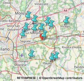Mappa Via Michelangelo Buonarroti, 20060 Vignate MI, Italia (6.57)