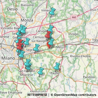 Mappa Via Leonardo da Vinci, 20060 Vignate MI, Italia (8.7975)