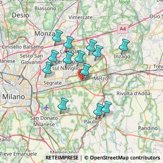 Mappa Via Leonardo da Vinci, 20060 Vignate MI, Italia (6.57)
