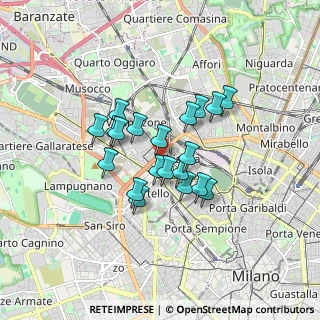 Mappa Via Valcava, 20155 Milano MI, Italia (1.264)