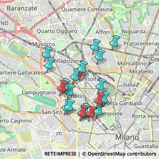 Mappa Via Valcava, 20155 Milano MI, Italia (1.6915)