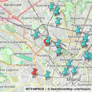 Mappa Via Valcava, 20155 Milano MI, Italia (2.701)