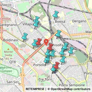 Mappa Via Valcava, 20155 Milano MI, Italia (0.906)