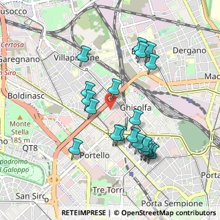 Mappa Via Valcava, 20155 Milano MI, Italia (0.905)