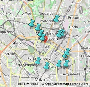 Mappa Zara, 20159 Milano MI, Italia (1.68571)