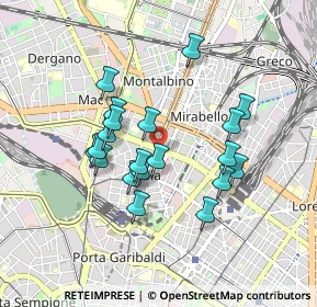 Mappa Zara, 20159 Milano MI, Italia (0.7655)