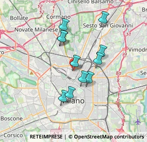 Mappa Via Francesco Arese, 20100 Milano MI, Italia (2.92273)