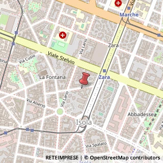 Mappa Via Francesco Arese, 7, 20159 Milano, Milano (Lombardia)