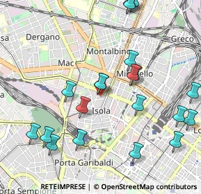 Mappa Via Francesco Arese, 20100 Milano MI, Italia (1.1645)