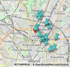Mappa Via Francesco Arese, 20100 Milano MI, Italia (1.48313)