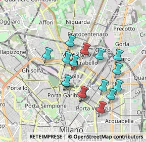 Mappa Via Francesco Arese, 20100 Milano MI, Italia (1.59688)