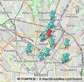 Mappa Via Francesco Arese, 20100 Milano MI, Italia (1.58917)