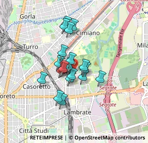 Mappa Via Mestre, 20132 Milano MI, Italia (0.595)