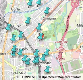 Mappa Via Mestre, 20132 Milano MI, Italia (1.2135)