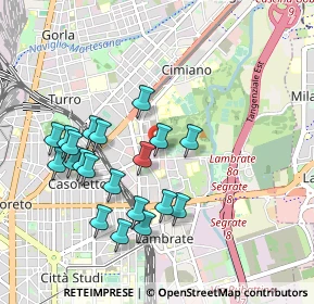 Mappa Via Mestre, 20132 Milano MI, Italia (0.9335)