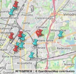 Mappa Via Mestre, 20132 Milano MI, Italia (2.355)