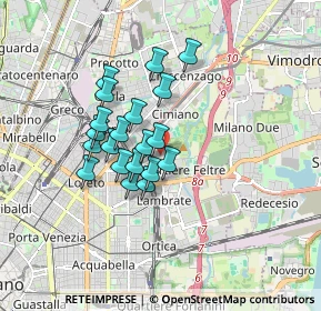 Mappa Via Mestre, 20132 Milano MI, Italia (1.313)