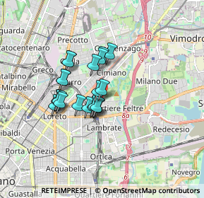 Mappa Via Mestre, 20132 Milano MI, Italia (1.2335)