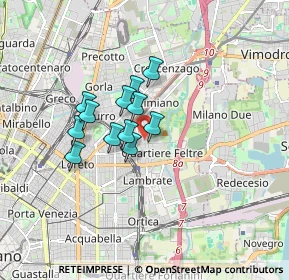 Mappa Via Mestre, 20132 Milano MI, Italia (1.16417)