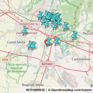 Mappa Via Camillo Benso Conte di Cavour, 25010 San Zeno Naviglio BS, Italia (3.8985)