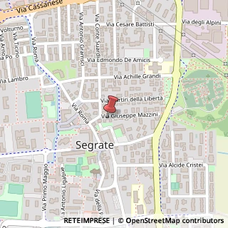 Mappa Via Giuseppe Mazzini, 10, 20090 Segrate, Milano (Lombardia)