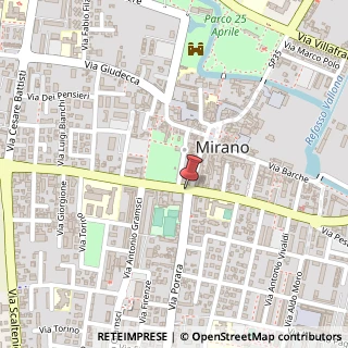 Mappa Via Porara, 1, 30035 Mirano, Venezia (Veneto)