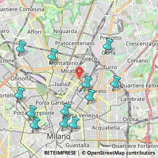 Mappa Viale Lunigiana, 20125 Milano MI, Italia (2.55917)