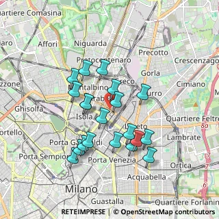 Mappa Via Gaetano Braga, 20125 Milano MI, Italia (1.6035)