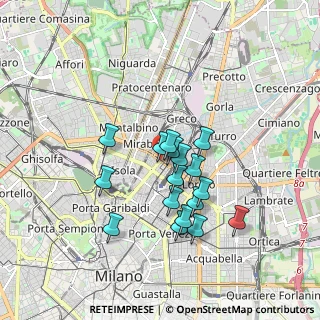 Mappa Via Gaetano Braga, 20125 Milano MI, Italia (1.46235)