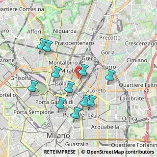 Mappa Viale Lunigiana, 20125 Milano MI, Italia (1.82455)