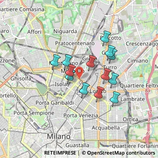 Mappa Viale Lunigiana, 20125 Milano MI, Italia (1.41846)