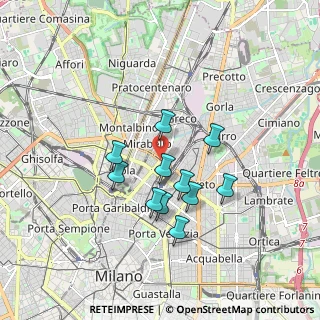 Mappa Via Gaetano Braga, 20125 Milano MI, Italia (1.44364)