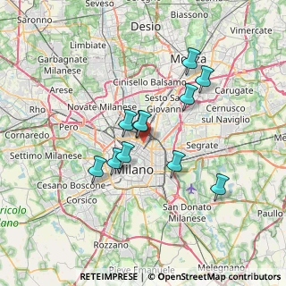 Mappa Viale Lunigiana, 20125 Milano MI, Italia (5.73909)