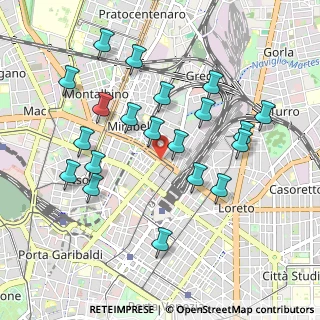 Mappa Via Gaetano Braga, 20125 Milano MI, Italia (0.9725)