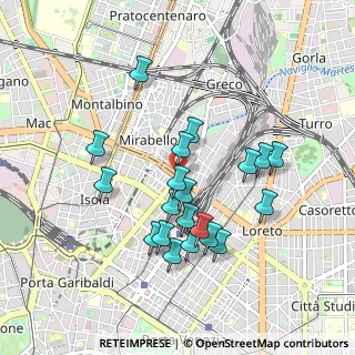 Mappa Via Gaetano Braga, 20125 Milano MI, Italia (0.843)