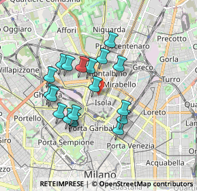 Mappa Via Genova Thaon di Revel, 20159 Milano MI, Italia (1.52056)