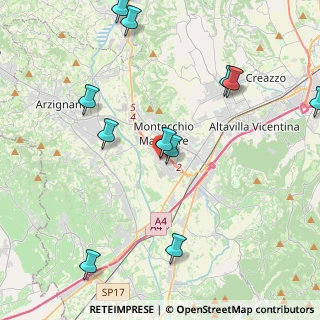 Mappa Via A. Zanovello, 36075 Montecchio Maggiore VI, Italia (5.25)