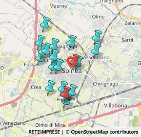 Mappa Via I. Nievo, 30038 Spinea VE, Italia (1.495)