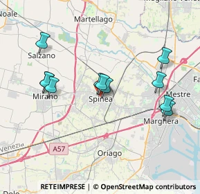 Mappa Via I. Nievo, 30038 Spinea VE, Italia (3.54455)