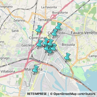 Mappa Via Olivi, 30172 Venezia VE, Italia (1.07636)