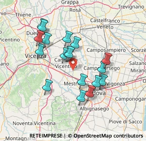 Mappa SP 13, 35010 Campodoro PD, Italia (12.75667)