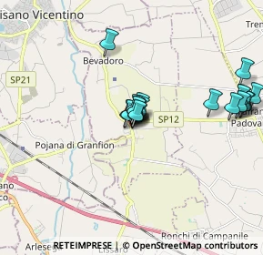 Mappa SP 13, 35010 Campodoro PD, Italia (1.554)